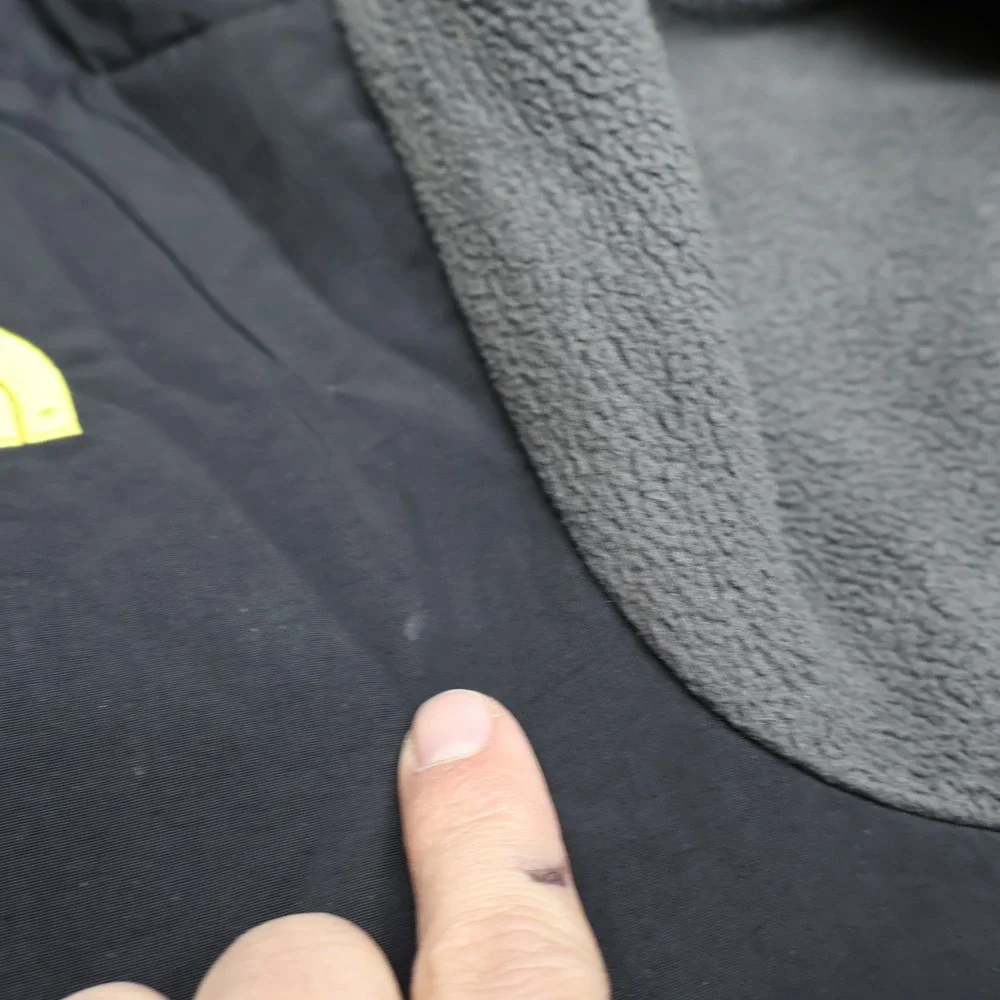 North Face Jacket Boys Large Black Denali Polartec Fleece Recycled Outdoor Fall‎